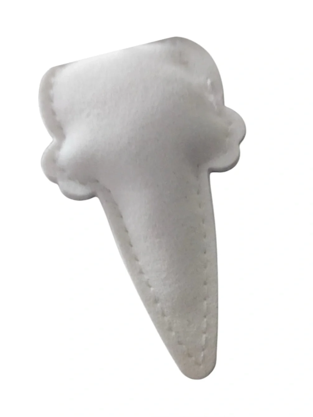 Ice Cream Cone Bag Charm Keychain with White Gold Rhinestones NEW